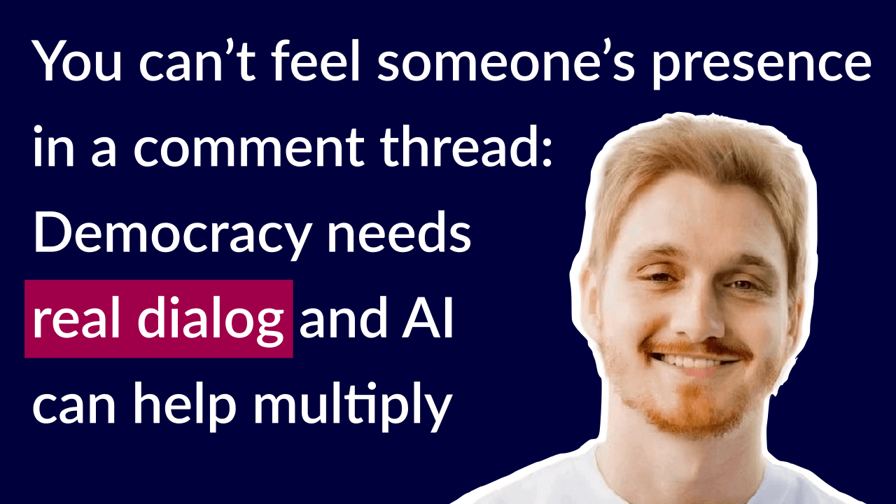 Lukas Salecker about deliberAIde and why generative AI makes a difference in deliberative democracy cover art
