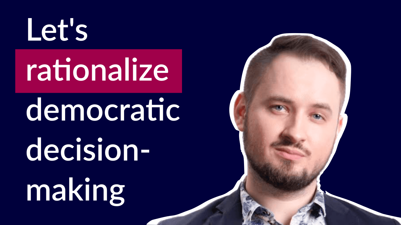 Marcin Woźniak about Swarmcheck and Argument Mapping: How democratic discourse can be more rational cover art
