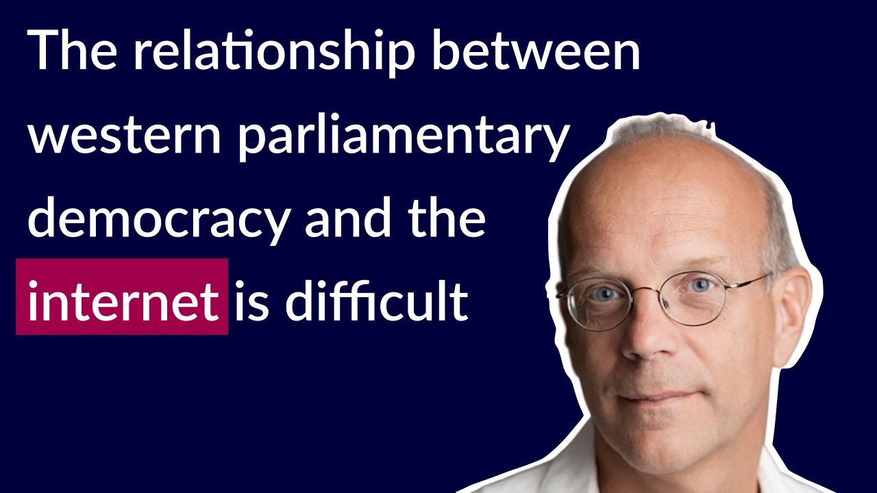 Geert Lovink about Democracy and the Internet. Do internet technologies help or harm?
