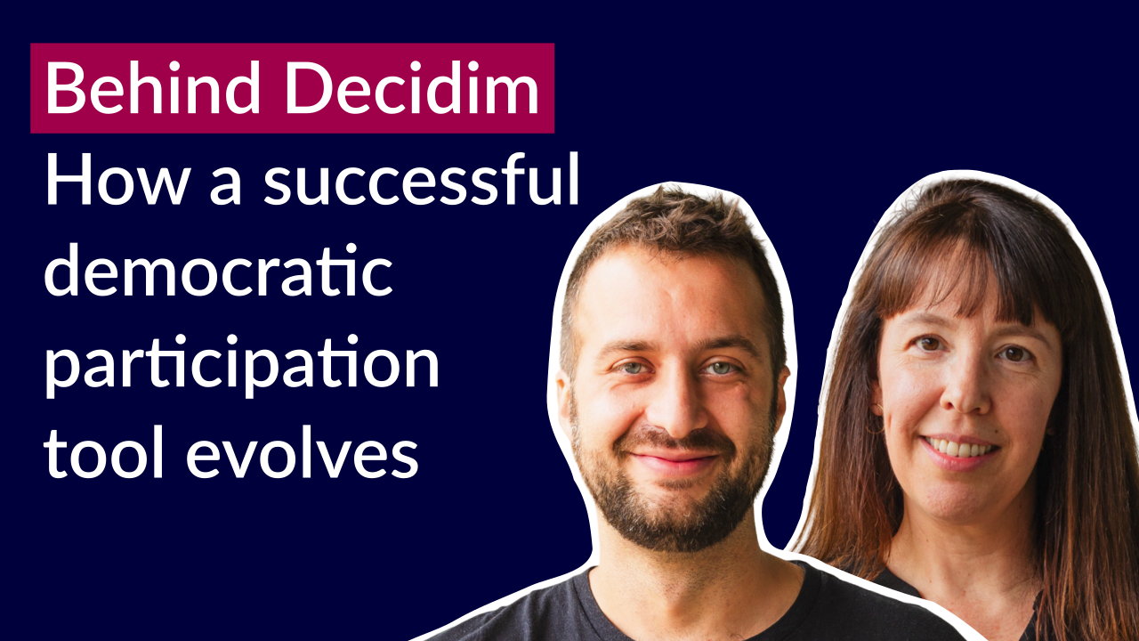 Carol Romero & Andrés Pereira de Lucena about Decidim, and why technology is political