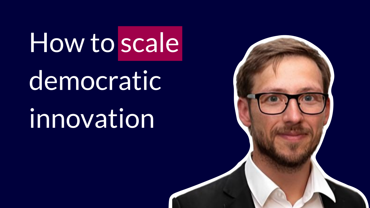 Antoine Vergne from Missions Publiques on scaling deliberative decision-making and random selection